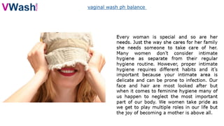vaginal wash ph balance
 