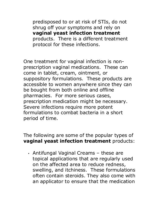 Vaginal Yeast Infection Treatment Products That Are Effective