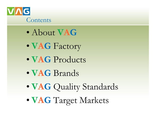 Vag international introduction | PPT