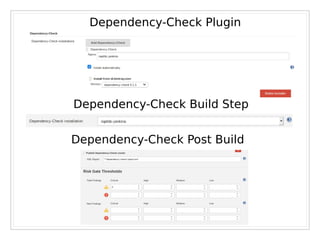 8
Dependency-Check Plugin
Dependency-Check Build Step
Dependency-Check Post Build
 