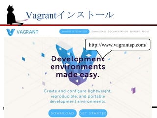 Vagrantインストール
http://www.vagrantup.com/
 