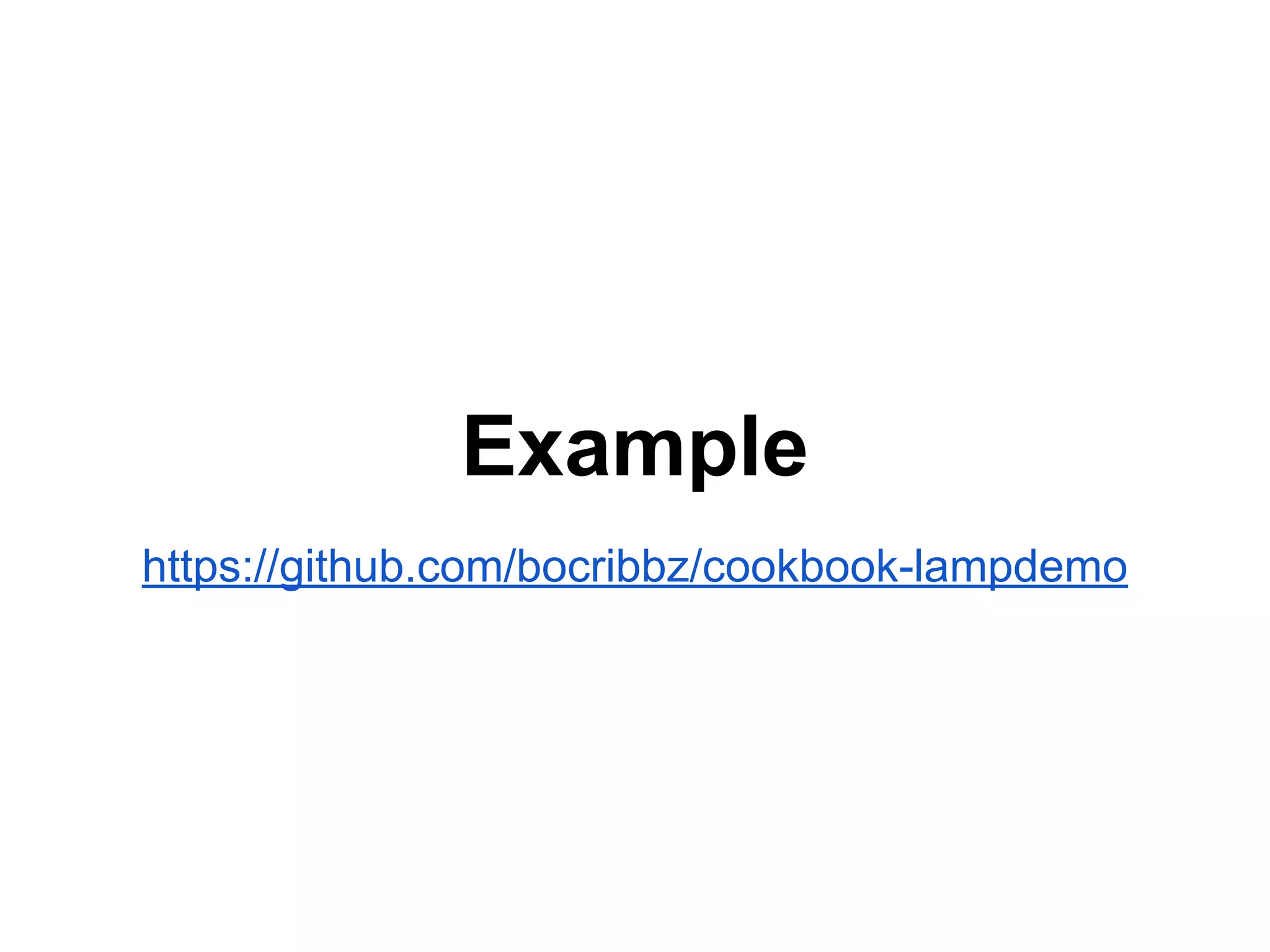 Example
https://github.com/bocribbz/cookbook-lampdemo

 