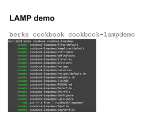 LAMP demo
berks cookbook cookbook-lampdemo

 
