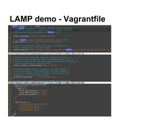 LAMP demo - Vagrantfile

 