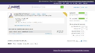 @rachelandrew | Read more at http://rachelandrew.co.uk/presentations/puppet-developers
https://forge.puppetlabs.com/puppetlabs/vcsrepo
 