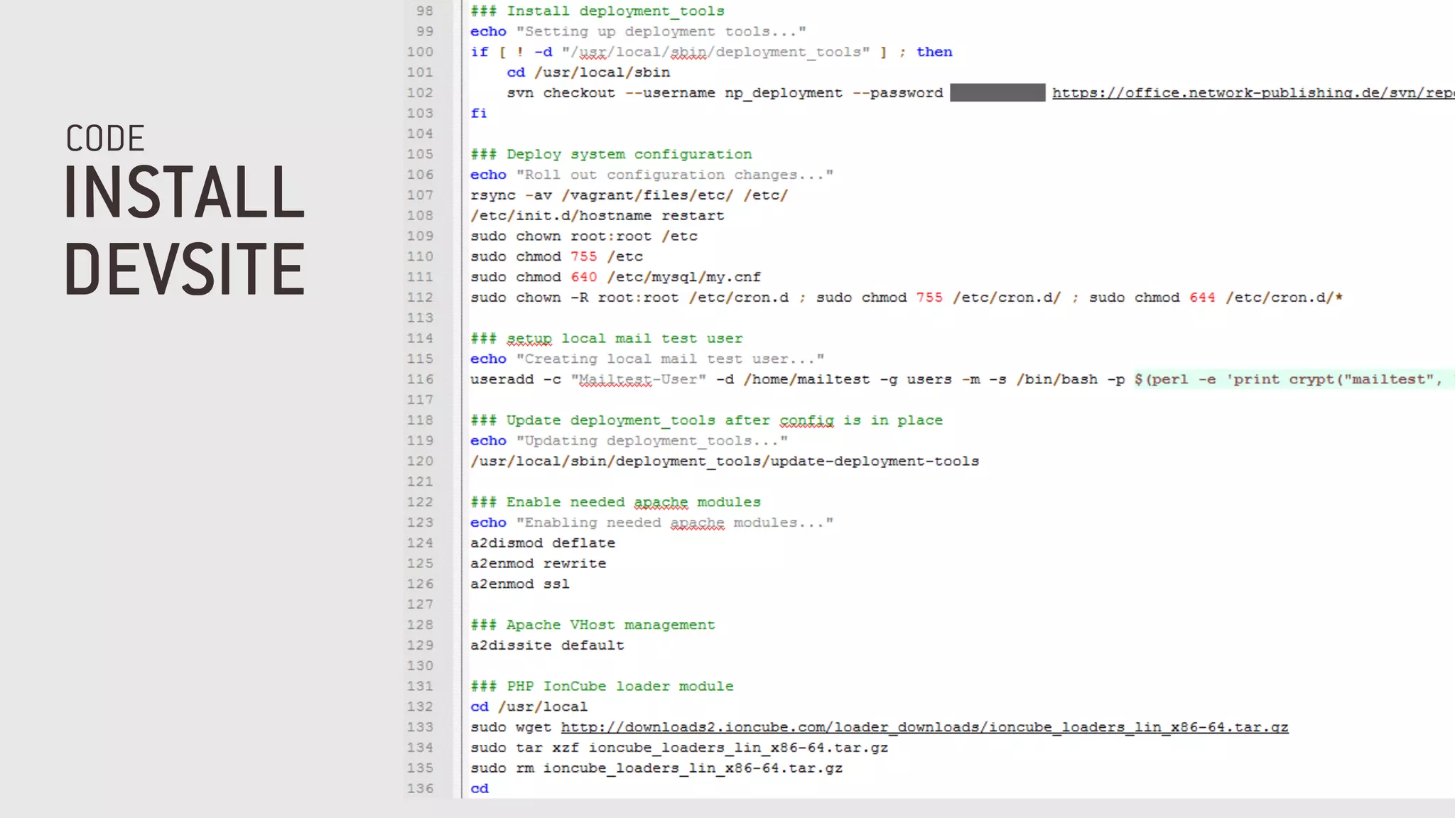 INSTALL
DEVSITE
CODE
 