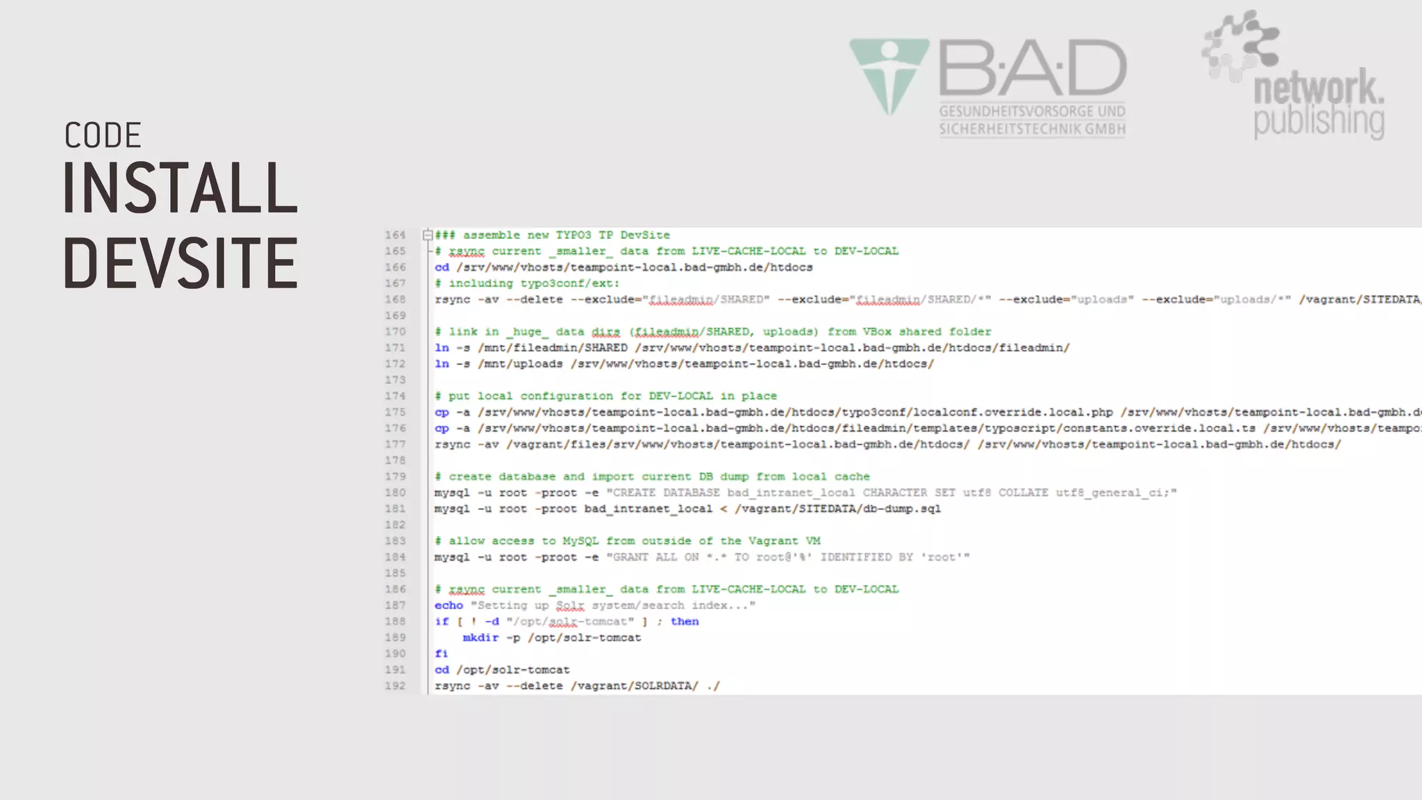 INSTALL
DEVSITE
CODE
 
