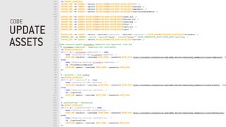UPDATE
ASSETS
CODE
 