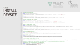 INSTALL
DEVSITE
CODE
 