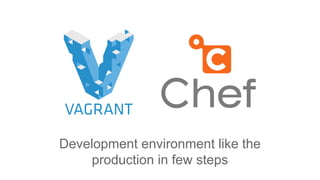 Development environment like the
production in few steps

 