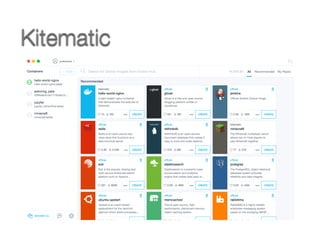 Kitematic
VirtualBox
 