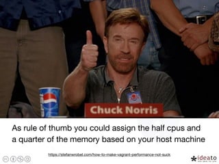 As rule of thumb you could assign the half cpus and
a quarter of the memory based on your host machine
https://stefanwrobel.com/how-to-make-vagrant-performance-not-suck
 