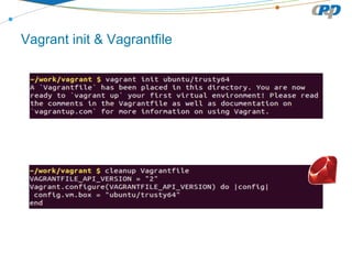 Vagrant init & Vagrantfile
 