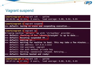 Vagrant suspend
 