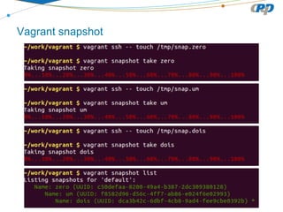 Vagrant snapshot
 