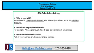 Gsa Sign Examples GSA Schedule Basics - Part 2 | PPTX
