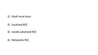 Renal cell carcinoma case based scenarios | PPTX