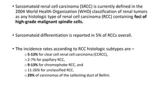 Bellini Rcc Renal cell carcinoma case based scenarios | PPTX