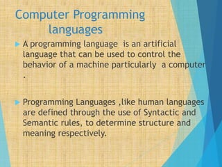 Vahida Akhter.ppt regardung computer languages | PPT