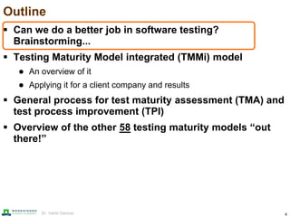 Can we do it better? Improving the maturity of software testing in test ...