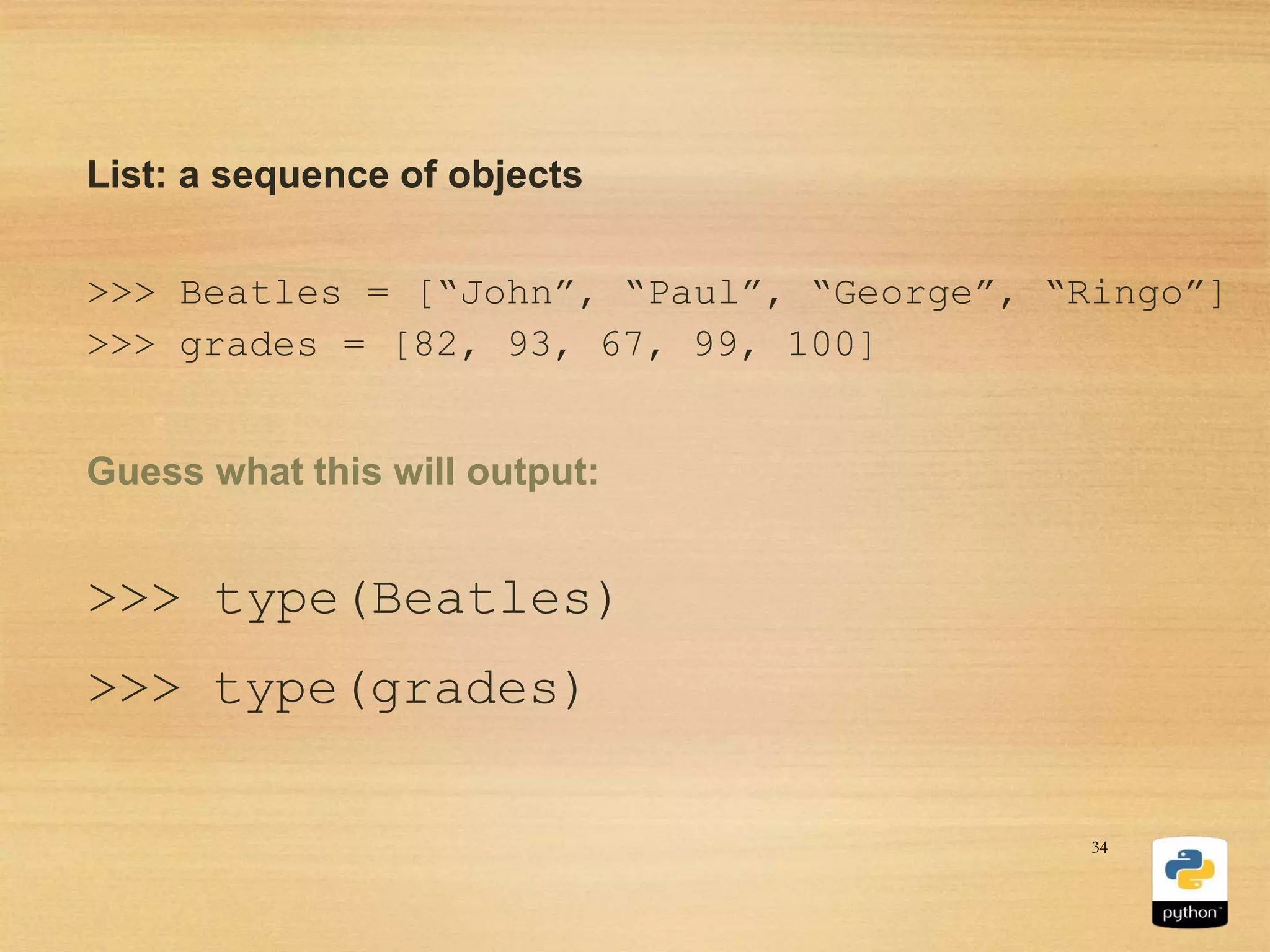 python presentation | PPT
