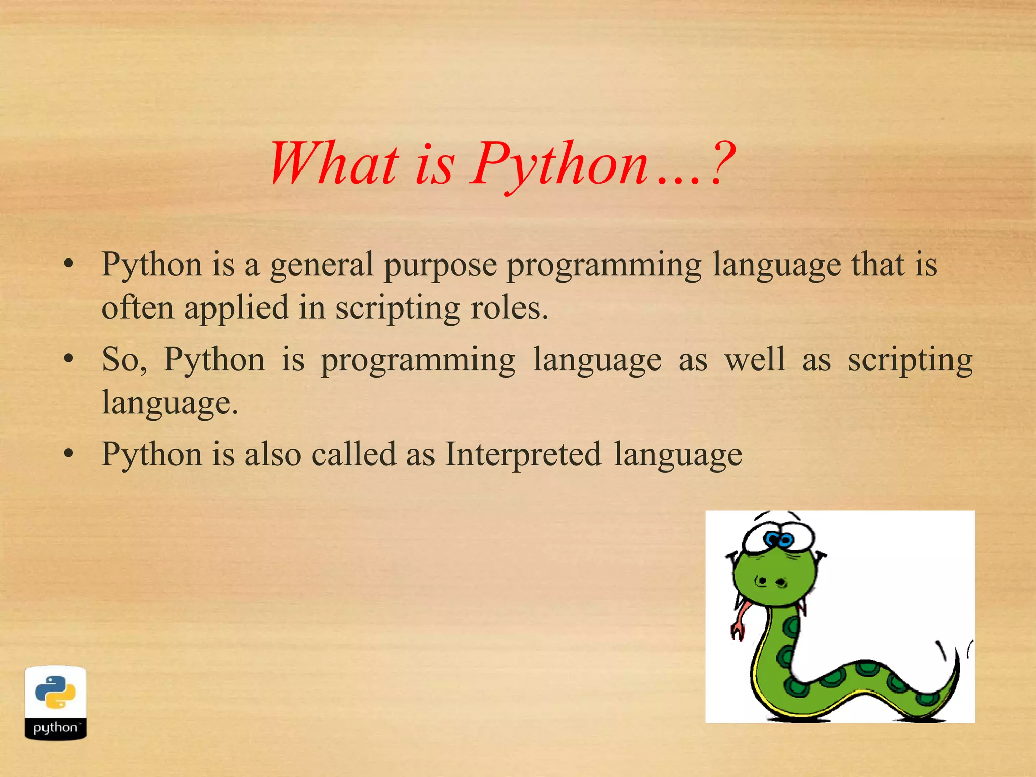 python presentation | PPT