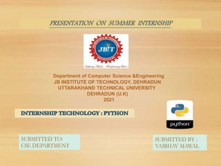 python presentation | PPT