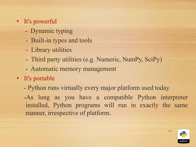 python presentation | PPT