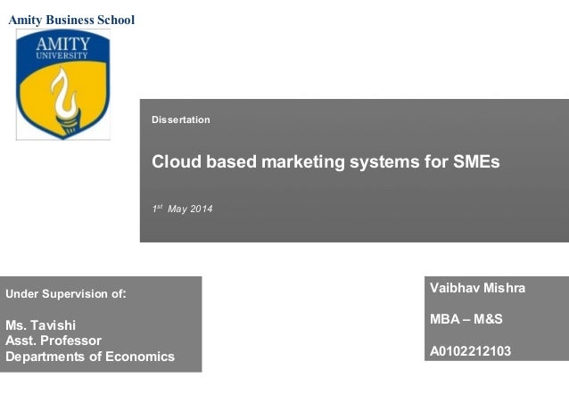 Dissertation training in sme
