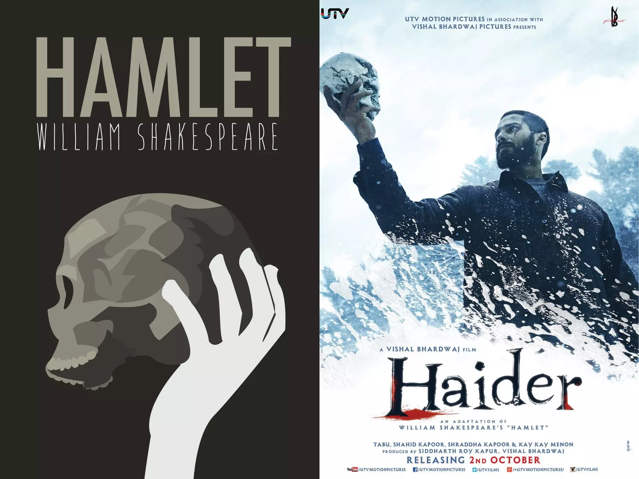 Comparative study of Hamlet by william shakespeare and Haider by Vishal