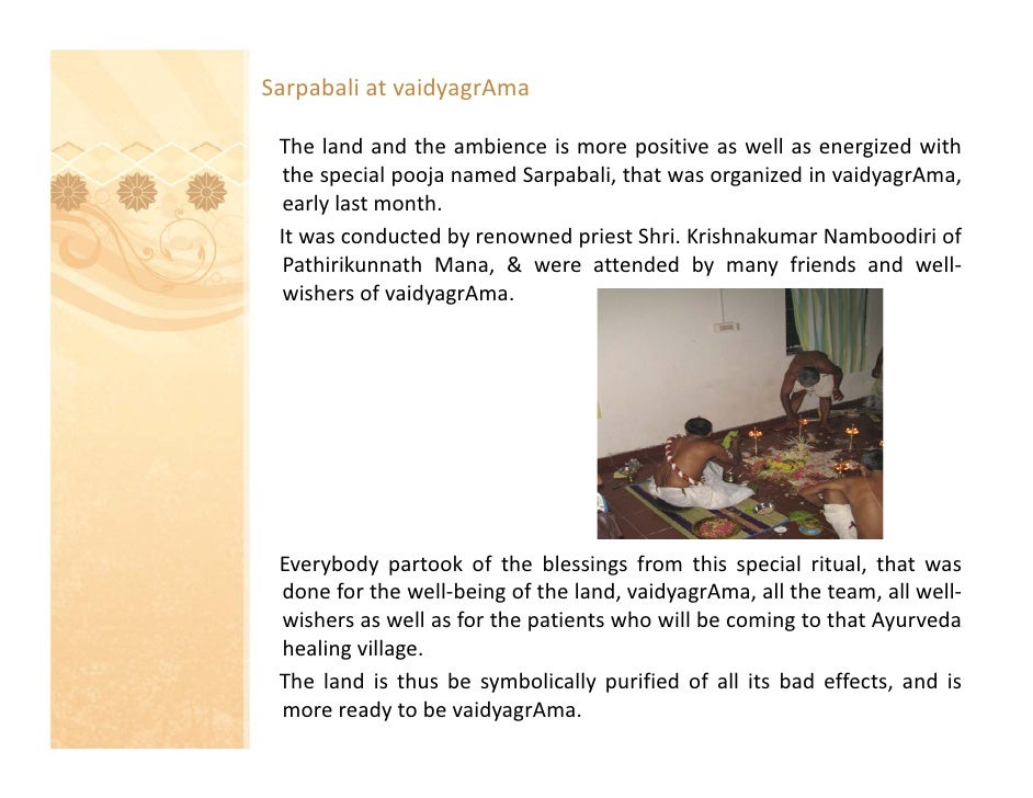 Oct 2008 Journey of vaidyagrama Ayurveda healing village