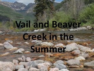 Vail and Beaver
Creek in the
Summer
 