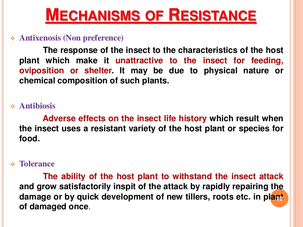 Introductory to Host Plant Resistance