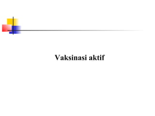 Vaksinasi aktif
 