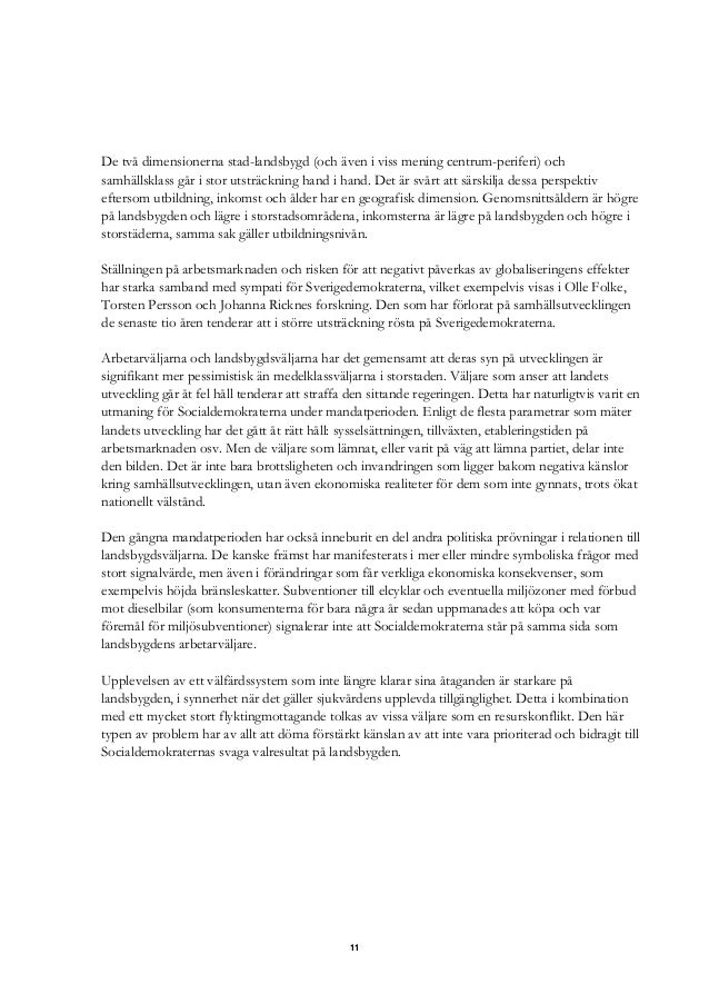 Socialdemokraternas Valanalys 2018