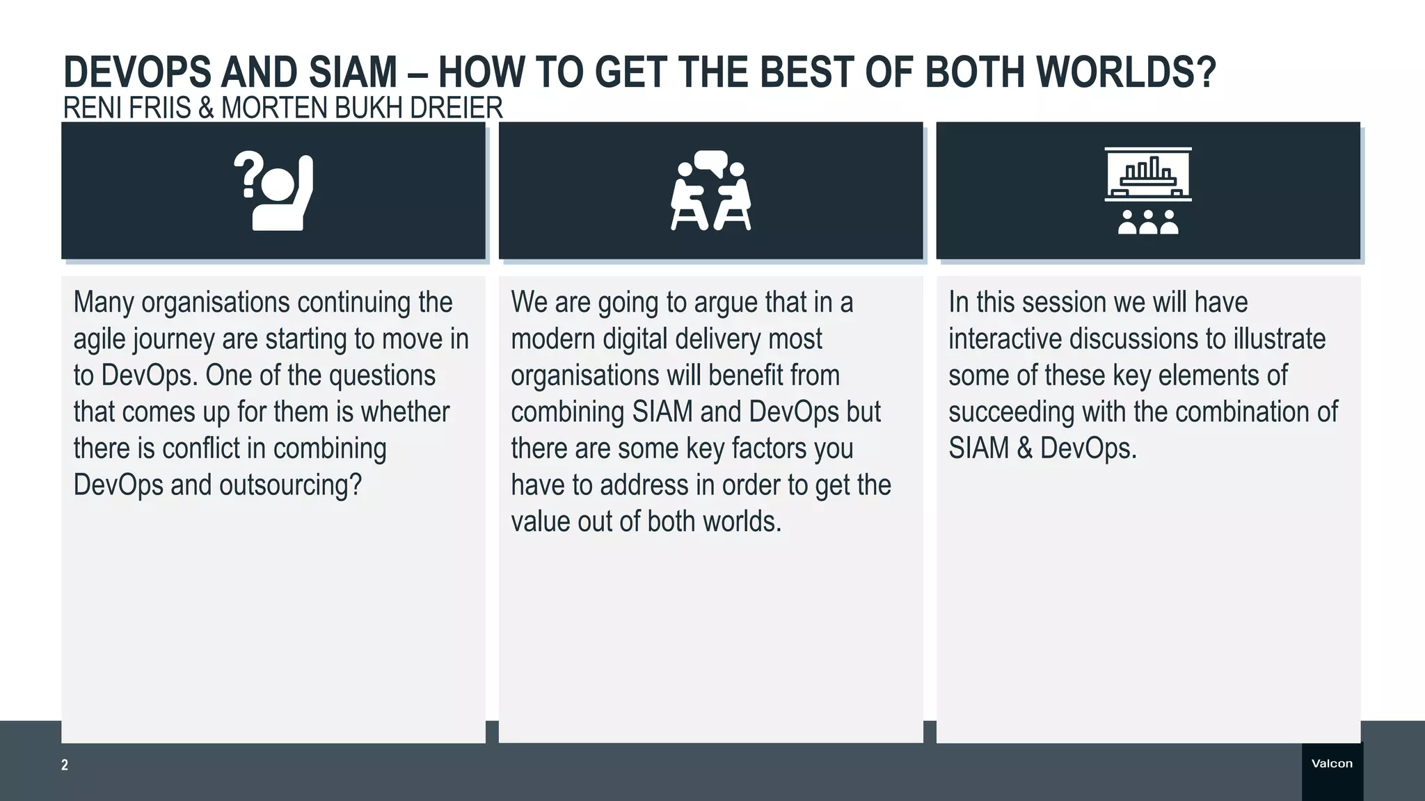 SIAM and DevOps Getting the Best of Both Worlds PPT