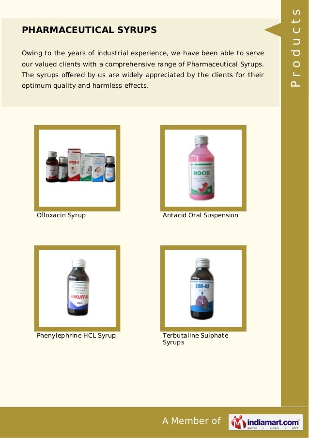 Anti Inflammatory Tablets, Intramuscular Injections, Pharmaceutical Syrups