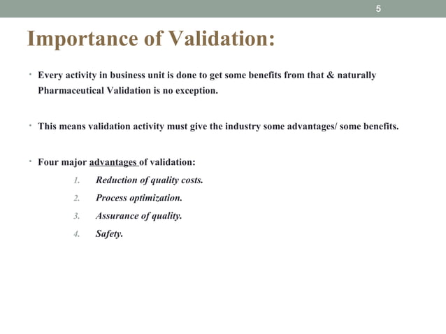 Validation | PPT