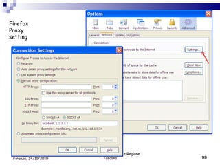 Valdo Pasqui - Corso AIB e Regione Toscana Firefox Proxy setting Firenze, 24/11/2010 