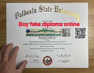 Valdosta State University diploma
