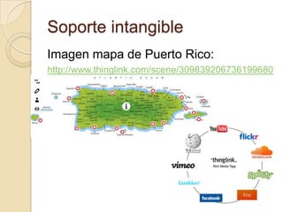 Soporte intangible
Imagen mapa de Puerto Rico:
http://www.thinglink.com/scene/309839206736199680
 