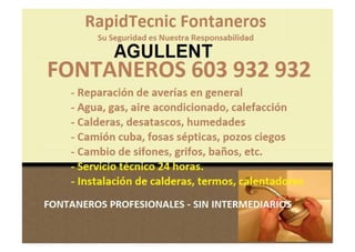 Fontaneros Valencia 603 932 932 