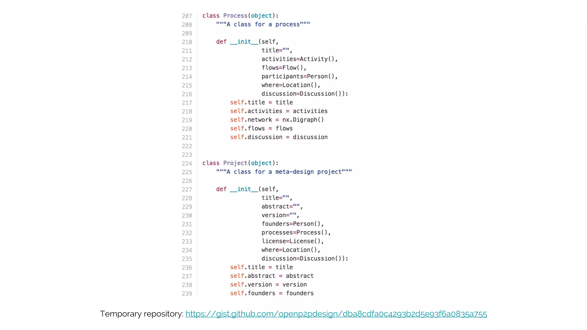 Temporary repository: https://gist.github.com/openp2pdesign/dba8cdfa0c4293b2d5e93f6a0835a755
 