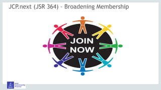 JCP.next (JSR 364) – Broadening Membership
 