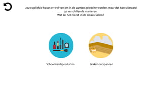 Jouw geliefde houdt er wel van om in de watten gelegd te worden, maar dat kan uiteraard
op verschillende manieren.
Wat zal het meest in de smaak vallen?
Schoonheidsproducten Lekker ontspannen
 