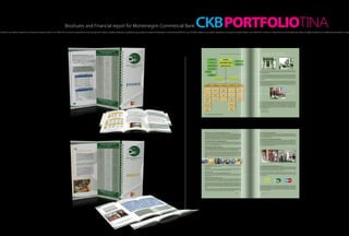 Broshures and Financial report for Montenegrin Commercial Bank                                                                                                               CKB PORTFOLIOTINA
h of light, hot as a flame, created the morning, the sensation inside a man. Within the moment it scatters all over one’s thought and makes incredible amplitudes, incredibly strong sensations. It creates fire that blazes in one’s being and fills him up A hot flash of light, hot as a flame, created the morning, the sensation inside a man. Within the moment it scatters all over one’s thought and makes incredible amplitudes, incredibly strong sensations. It create




                                                                                                                                                                                                                                                                                                                                    CKB ORGANIZ AT ION CHAR T                                            7 YE A RS O F V I S I O N

                                                                                                                                                                                                                                                                                                  Internal Audit                             ASSEMBLY
                                                                                                                                                                                                                                                                                                                                                                              Supervisory Committee
                                                                                                                                                                                                                                                                                                      ALCO                         MANAGEMENT BOARD
                                                                                                                                                                                                                                                                                                                                                                               Committee for credit
                                                                                                                                                                                                                                                                                                                                                                                risk management
                                                                                                                                                                                                                                                                                          IT Steering Committee                     GENERAL DIRECTOR

                                                                                                                                                                                                                                                                                             Credit Committee

                                                                                                                                                                                                                                                                                                                                                                                                       The story about CKB started in this street of Podgorica, in this building, in the ﬂat number 2, at the
                                                                                                                                                                                                                                                                                   SME Credit Com.                                                                                                     beginning of 1997. It was a joint idea of venturous people who felt and knew the time they lived in,
                                                                                                                                                                                                                                                                                                                                                                                                       strongly believing in future.
                                                                                                                                                                                                                                                                                                  Management                                                                                           Today, seven years later, CKB is a pillar around which numerous clients gather solving everyday business
                                                                                                                                                                                                                                                                                                   Committee
                                                                                                                                                                                                                                                                                                                                                                                                       and personal issues but also bringing strategic decisions for the future. CKB is an unavoidable factor,
                                                                                                                                                                                                                                                                                                                                                                                                       promoter and author of numerous development initiatives in the economy of Montenegro. According
                                                                                                                                                                                                                                                                                                                                                                                                       to all important banking parameters CKB is today the leading one in the banking system of
                                                                                                                                                                                                                                                                                                                   Deputy General Director                Assistant General Directors
                                                                                                                                                                                                                                                                                                                                                                                                       Montenegro.

                                                                                                                                                                                                                                                                                                                                                                                                       CKB team consists of young, educated people who have active knowledge of one or more world
                                                                                                                                                                                                                                                                                                                                                                                                       languages and constant need to improve themselves. Bank’s management and shareholders provide
                                                                                                                                                                                                                                                                                                                                                                                                       for high quality education for the employees by organizing or sending them to various courses, seminars,
                                                                                                                                                                                                                                                                                                                                                                                                       study trips in the country and abroad. We are trying to give young people the chance to ﬁnd themselves
                                                                                                                                                                                                                                                                                   CUSTOMERS                     PRODUCT                                                                               and realize themselves professionally.
                                                                                                                                                                                                                                                                                                                                      TREASURY DIVISION    SUPPORT DIVISION         CONTROL DIVISION
                                                                                                                                                                                                                                                                                RELATIONS DIVISION         DISTRIBUTION DIVISION



                                                                                                                                                                                                                                                                                                                                       Liquidity and
                                                                                                                                                                                                                                                                                                             Network Analysis                                                           Accounting
                                                                                                                                                                                                                                                                                Retail Department                                         Funding            Back Oﬃce
                                                                                                                                                                                                                                                                                                               Department                                                               Department
                                                                                                                                                                                                                                                                                                                                       Department



                                                                                                                                                                                                                                                                                Personal Banking           Business Planning &
                                                                                                                                                                                                                                                                                                                                        Investments
                                                                                                                                                                                                                                                                                  Department                   Budgeting                                    IT Department           MIS Department
                                                                                                                                                                                                                                                                                                                                        Department
                                                                                                                                                                                                                                                                                                              Department


                                                                                                                                                                                                                                                                               Product Development                                                        Legal and General        Risk Management
                                                                                                                                                                                                                                                                                  & Ownership &              Network Support
                                                                                                                                                                                                                                                                                                                                       Dealing Room           Services                and Control
                                                                                                                                                                                                                                                                                    Marketing                  Department
                                                                                                                                                                                                                                                                                                                                                            Department                Department
                                                                                                                                                                                                                                                                                   Department
                                                                                                                                                                                                                                                                                                                                                                                                       International reputation, as an important business objective of CKB, was being built and acquired step
                                                                                                                                                                                                                                                                                                                                                                                                       by step. Sometimes we had to eliminate some wrong ideas or prejudices about Montenegro and show
                                                                                                                                                                                                                                                                                Corporate Business                                                         Department for                              that our small country oﬀers beautiful and unique view of the Mediterranean and represents a bridge
                                                                                                                                                                                                                                                                                  Department -                                                            Human Resources                              connecting numerous cultures and businesses; a bridge connecting them into one whole and giving
                                                                                                                                                                                                                                                                               Credits & Guarantees                                                                                                    hope and meaning to our existence as well. We have realized that our role is to present, through one
                                                                                                                                                                                                                                                                                                                                                                                                       ﬁnancial institution and using international parameters, that proﬁtable side of Montenegro and its
                                                                                                                                                                                                                                                                                                                                                             Strategy and                              market. And we succeeded.
                                                                                                                                                                                                                                                                                  International
                                                                                                                                                                                                                                                                                                                                                             Organisation
                                                                                                                                                                                                                                                                                  Relationship
                                                                                                                                                                                                                                                                                                                                                             Department                                   CKB headquarters today
                                                                                                                                                                                                                                                                                  Department

                                                                                                                                                                                                                                                                                                                                                                                                          Podgorica 1997, CKB premises


                                                                                                                                                                                                                                                                                 * As of 31 December 2003, CKB had 220 employees                                                            6           7
 