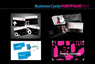 Business Cards PORTFOLIOTINA
h of light, hot as a flame, created the morning, the sensation inside a man. Within the moment it scatters all over one’s thought and makes incredible amplitudes, incredibly strong sensations. It creates fire that blazes in one’s being and fills him up A hot flash of light, hot as a flame, created the morning, the sensation inside a man. Within the moment it scatters all over one’s thought and makes incredible amplitudes, incredibly strong sensations. It create
 