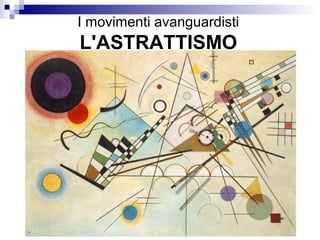 I movimenti avanguardisti
L'ASTRATTISMO
 