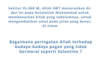 Valentine Day - memahami mengikut pemahaman islam
