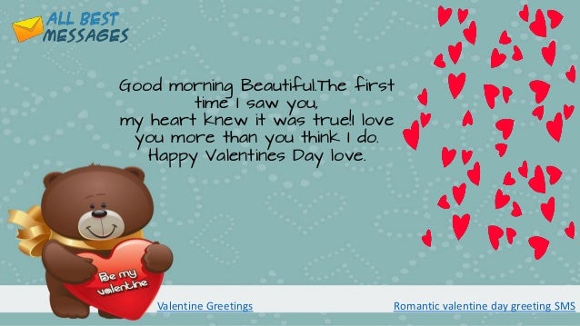 Romantic Happy Valentine S Day Wishes Message Valentine Greetings